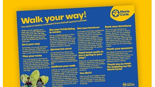Graphic of walk guide instructions